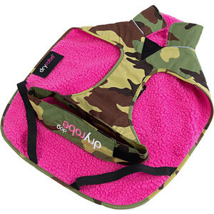 2025 Dryrobe Dog Coat V3 DRV3 - Camouflage / Pink